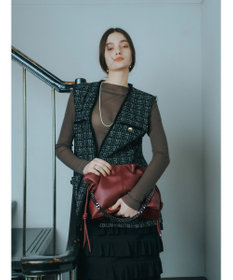 YECCA VECCA 【CLASSY.掲載】2wayチェーンギャザーバッグ