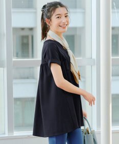 Tiaclasse 【UVカット・吸水速乾】 “きれい見え” バックフレアチュニック