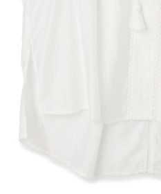 GRACE CONTINENTAL ヤシ柄カットワークトップ