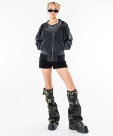 WEGO 【ユニセックス着用ITEM】リップストップフードブルゾン