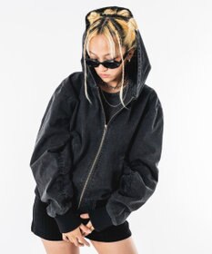 WEGO 【ユニセックス着用ITEM】リップストップフードブルゾン