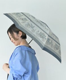 Marca Umbrella of Yokohama 晴雨兼用折りたたみ傘 (馬車行列) 日傘