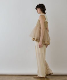 GRACE CONTINENTAL タフタチュールキャミ