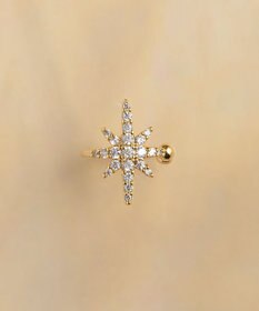 Phoebe 【限定セット】【金属アレルギー対応】ロマンティックスノーイヤリング&イヤーカフ