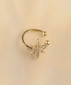 Phoebe 【限定セット】【金属アレルギー対応】ロマンティックスノーイヤリング&イヤーカフ