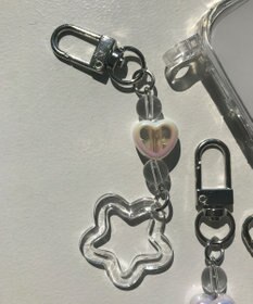 WEGO クリアフラワーミニキーホルダー