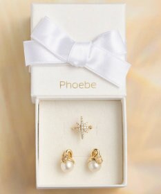 Phoebe 【限定セット】【金属アレルギー対応】ロマンティックスノーイヤリング&イヤーカフ