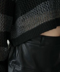 WEGO モヘアタッチ2WAYワンショルニット