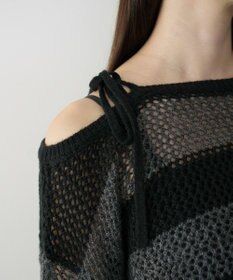 WEGO モヘアタッチ2WAYワンショルニット