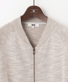 JOSEPH ABBOUD 【イタリア糸使用/清涼感/軽い/洗える】スラブギマニット ジップ ジャケット