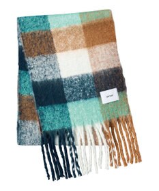 MOONBAT estaa ボリュームマフラー カラーブロック／手洗い可