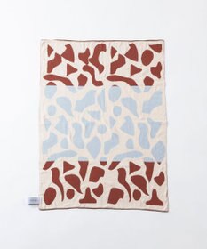 TRICOTE 【リバーシブル】コラージュ柄ニットブランケット