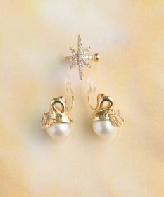 Phoebe 【限定セット】【金属アレルギー対応】ロマンティックスノーイヤリング&イヤーカフ