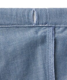 MIKI HOUSE HOT BISCUITS 【80-120cm】ダンガリー素材 6分丈ハーフパンツ