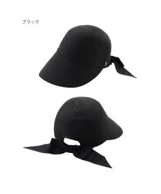 MOONBAT 【遮光】FURLA(フルラ)ビッグリボン ペーパーブレード ジョッキー 帽子