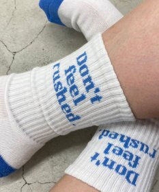 WEGO カラーロゴリブソックス