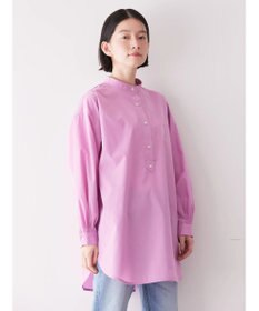 AMERICAN HOLIC イージーケアバンドカラーシャツチュニック