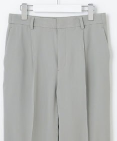 自由区 【XSサイズ～/洗える】ダブルフェイススーティング テーパードパンツ