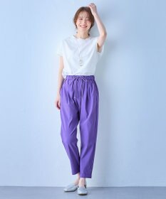 ANY ニットリブフレンチスリーブプルオーバー