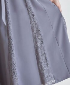 Tiaclasse 【洗える】レース切り替えフレアワンピース