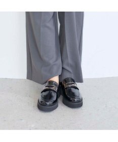 MODE ET JACOMO <carino>【レイン対応】厚底メタルモチーフローファー