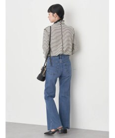 earth music&ecology セルフカットフレアデニムパンツ