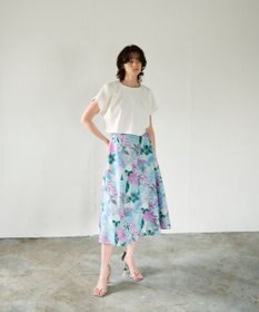 GRACE CONTINENTAL フルーツ刺繍フレアスカート