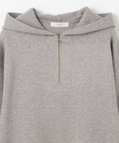 ANY ハーフジップニットフーディー