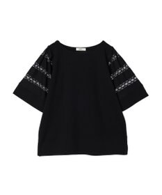 earth music&ecology フレア袖レースプルオーバー