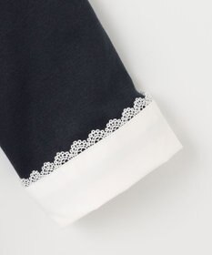 ANY KIDS レース襟付き長袖ワンピース