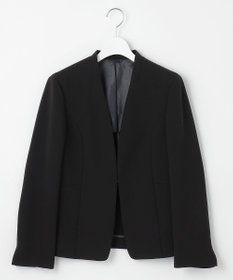 J.PRESS LADIES 【セットアップ対応】セラテリーダブルクロス ノーカラー ジャケット