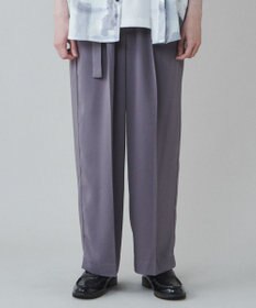 WEGO トロミ　ベルト付きワイドスラックス