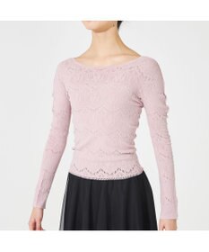 Chacott 【ノーソーイングニット】ノーソーイングクルーネックトップ