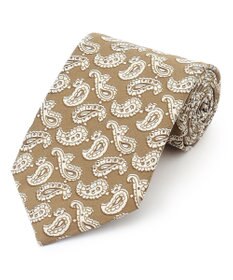 J.PRESS MEN ハンドプリントペイズリー ネクタイ