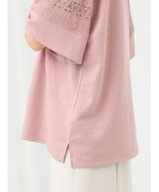 earth music&ecology フレア袖レースプルオーバー