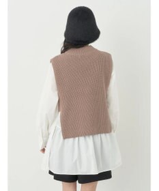 earth music&ecology ＳＥＴ２点　ベスト＋チュニックブラウス