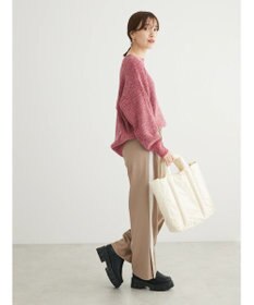 Green Parks ベロアモールニットプルオーバー