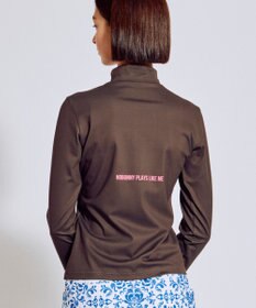 PW CIRCULUS 【吸水速乾 / UV遮蔽率99.5% UVカット / ストレッチ】【WOMEN】ラビットグラフィック ロングスリーブモックT ゴルフウェア レディース