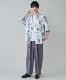 WEGO トロミ　ベルト付きワイドスラックス