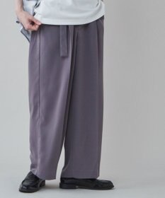 WEGO トロミ　ベルト付きワイドスラックス