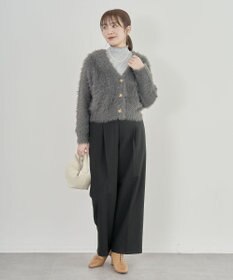 Green Parks あったかきれシル　ワイドストレートパンツ