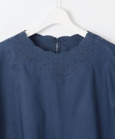 自由区 S 【WEB限定・接触冷感・洗える】エンブロイダリーローンプルオーバー ブラウス