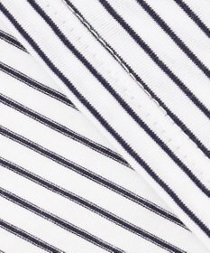 J.PRESS LADIES ベーシックジャージーシャツテール ボーダー カットソー