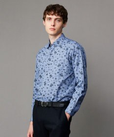 JOSEPH ABBOUD 【柔らか】シャンブレーツイルピーチ シャツ