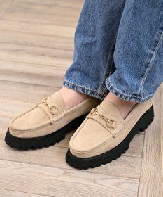 APOM 本革トラックソールホースビットローファー40