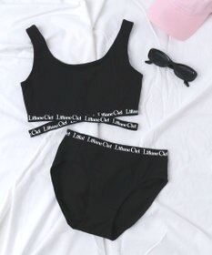 WEGO 【ハーフトップ＆ショーツセット】Liliane　Ciel　クロスロゴ