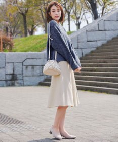 Tiaclasse 【洗える】ケーブル柄編みニットプルオーバー