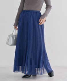 Green Parks ラメチュールプリーツスカート