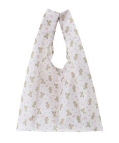 Maison de FLEUR ベアリボンプリントエコバッグ