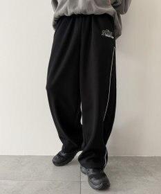 WEGO 【ウエストゴム】パイピングスウェットパンツ